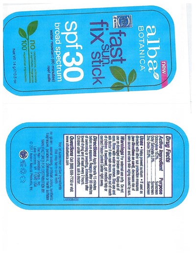 Container Fb Labels (Al00384 Fast Fix Sun Stick Spf30 Container Fb Labels)